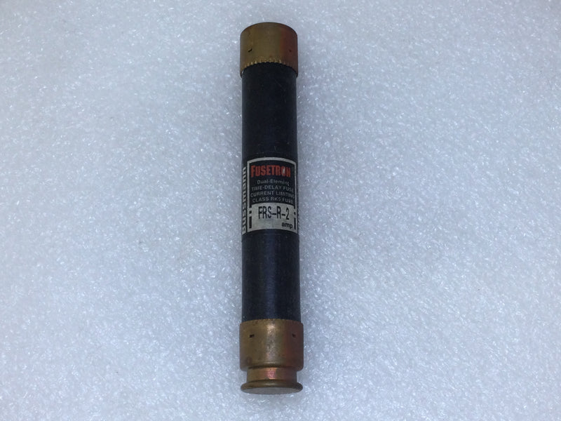 Fusetron FRS-R-2 2 Amp 600V Dual Element Time Delay Class RK5 - Black Label