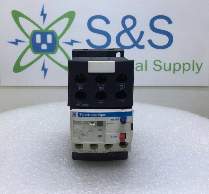 Telemecanique LRD 05 B600-R300 1 Amp 600V Overload Relay