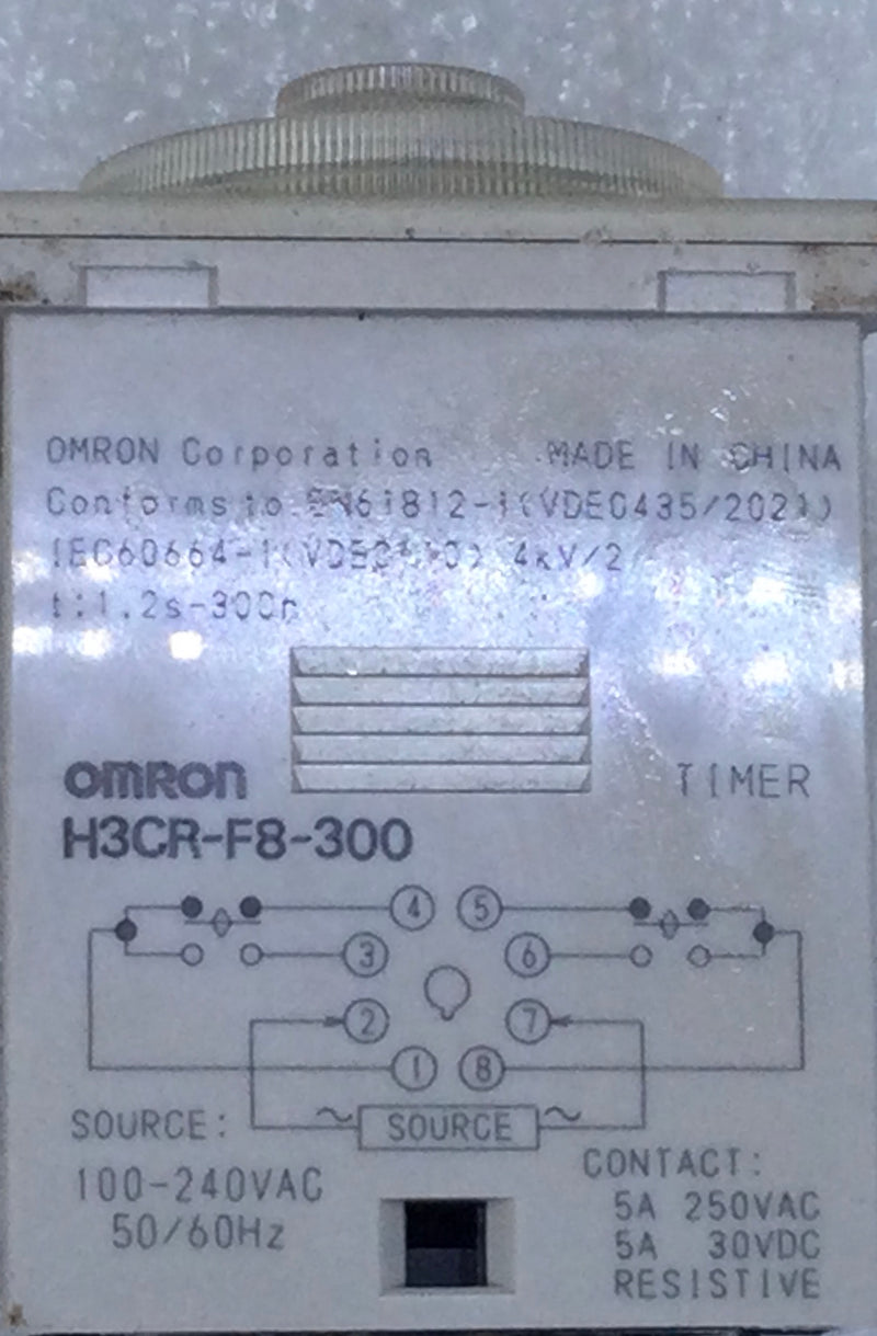Omron H3CR-F8-300 50/60Hz 240V Timer