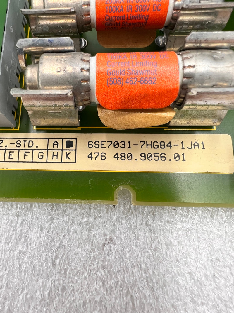 Siemens 6SE7031-7HG84-1JA1 Simovert Master Drives Power Supply Module PSU1