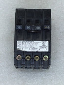 Siemens Q21550CT 2-15 Amp/2-50 Amp 2 Pole 120/240 VAC Quad Style Circuit Breaker