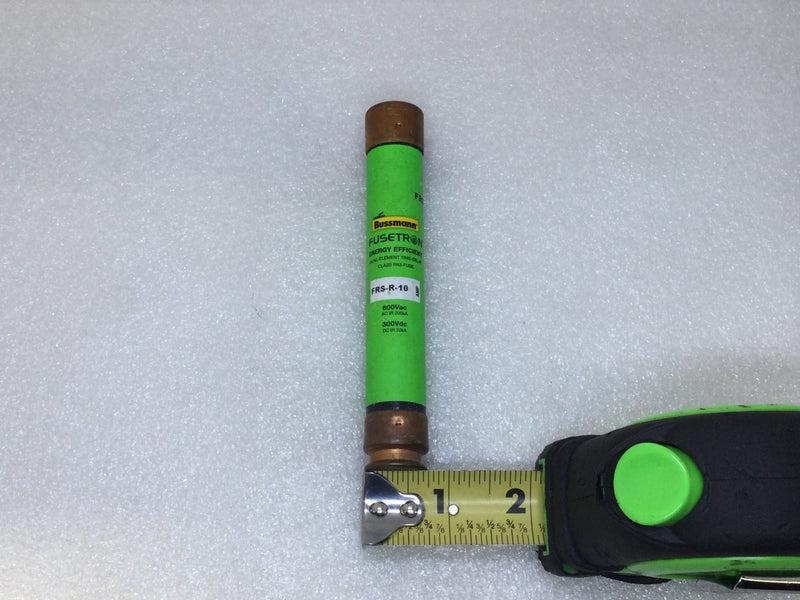 Fusetron FRS-R-10 10 Amps 600V Dual Element Class RK5 Fuse - Green Label