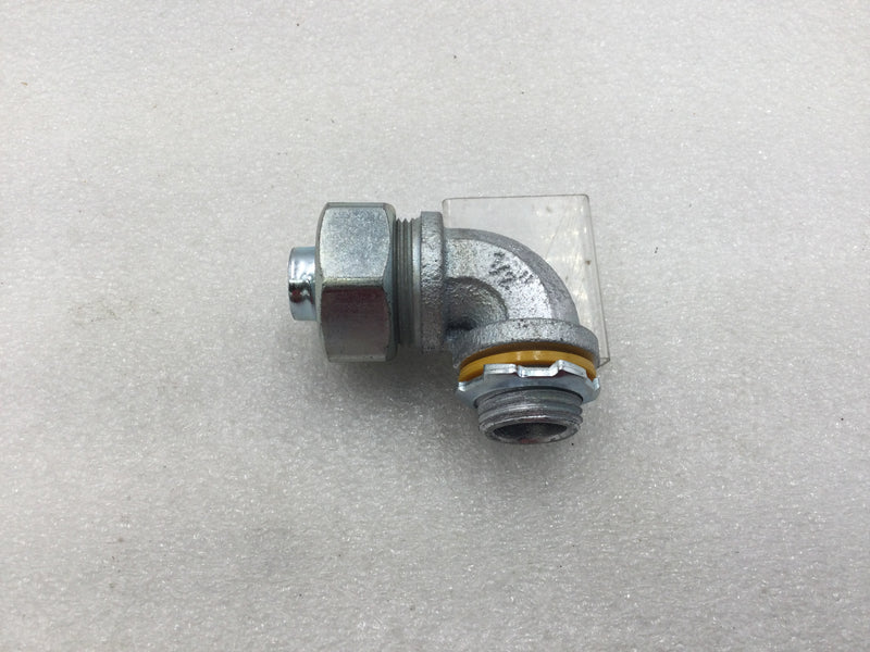 Crouse-Hinds 1/2" 90 Degree Liquid Tight Conduit Connector