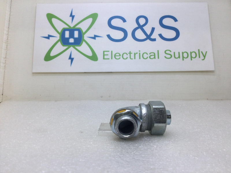 Crouse-Hinds 1/2" 90 Degree Liquid Tight Conduit Connector