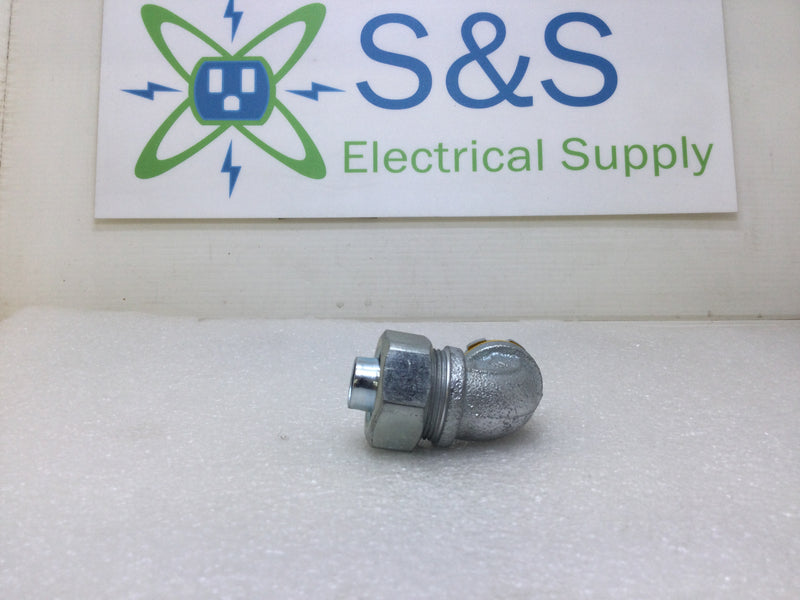 Crouse-Hinds 1/2" 90 Degree Liquid Tight Conduit Connector
