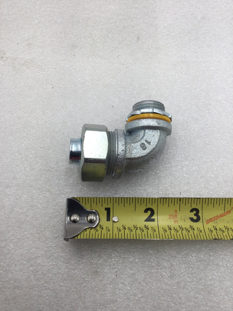 Crouse-Hinds 1/2" 90 Degree Liquid Tight Conduit Connector
