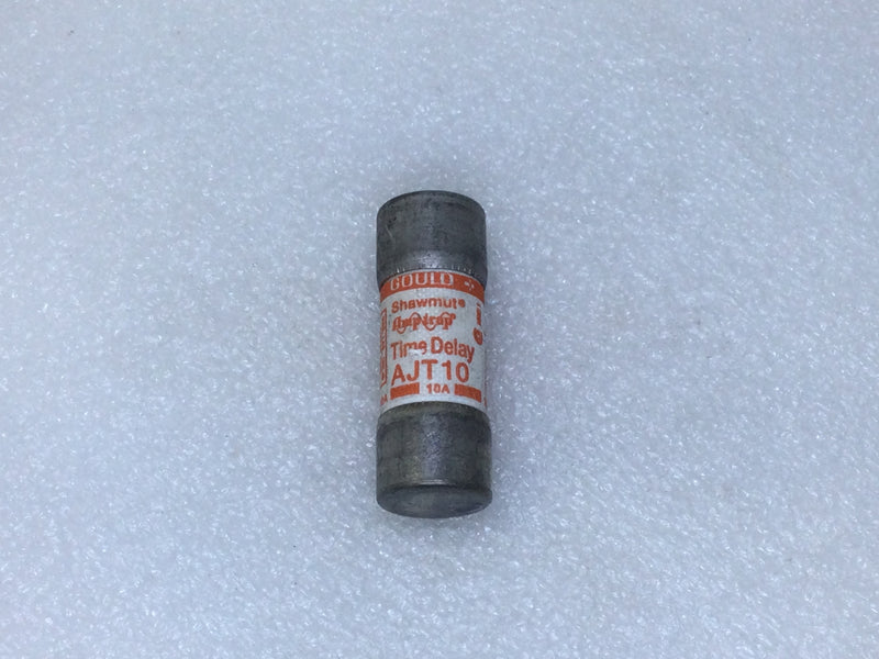 Gould AJT10 10 Amp 600V Time Delay Current Limiting Class J Fuse - White Label
