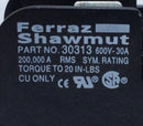 Ferraz-Shawmut 30313R/30313 30 Amp 3-Pole 600V Fuse Holder
