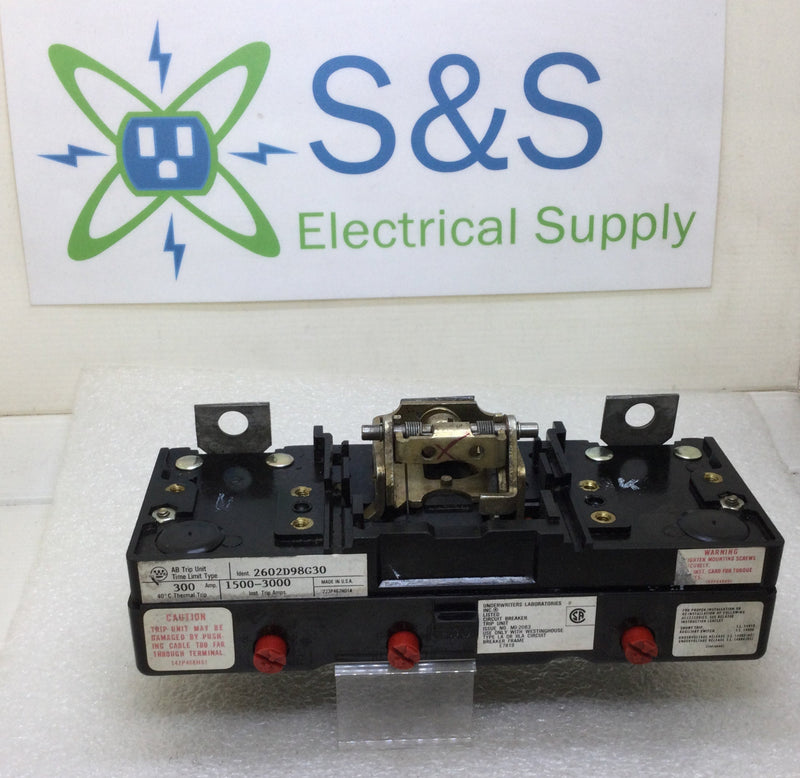 Westinghouse HLA3300T 300 Amp 3 Pole Circuit Breaker Amp Trip Unit