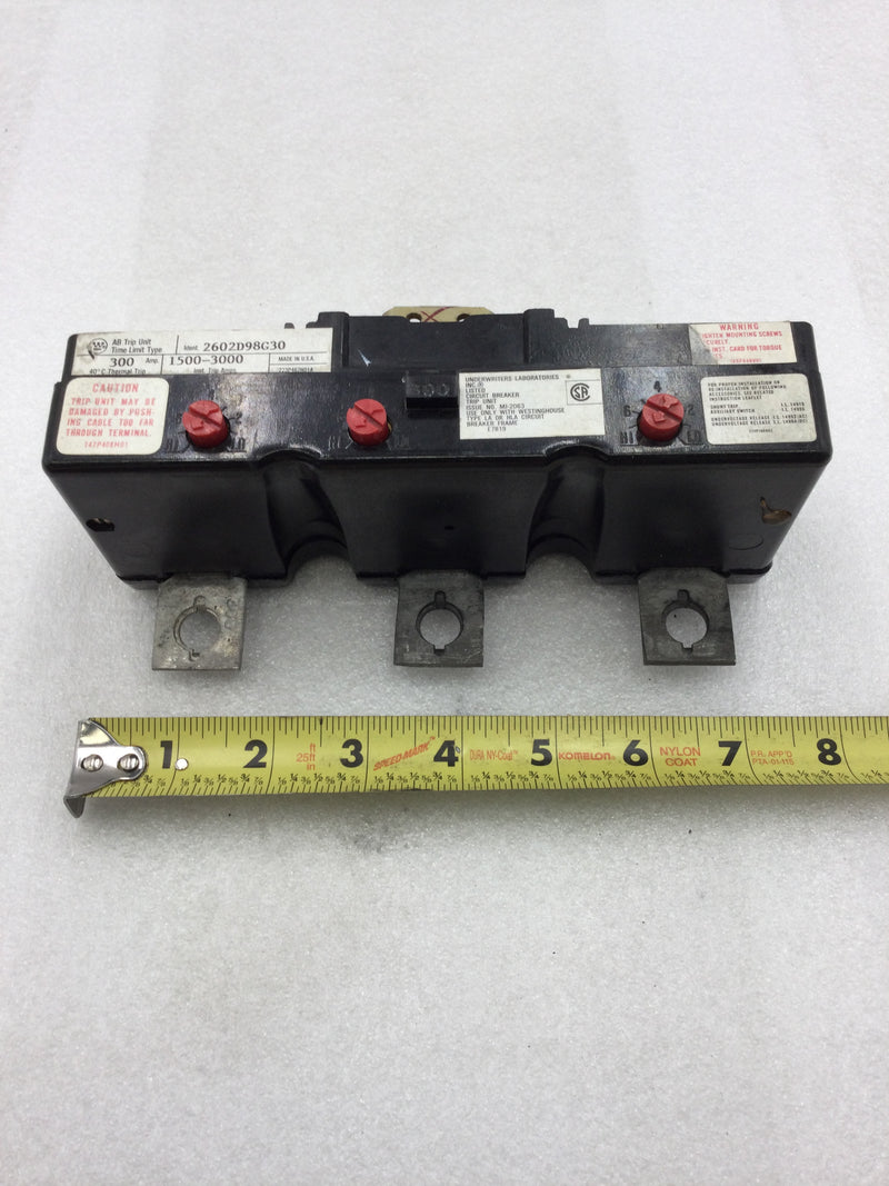 Westinghouse HLA3300T 300 Amp 3 Pole Circuit Breaker Amp Trip Unit