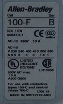 Allen-Bradley 100-F 10 Amp 600V Auxiliary-Contact Series B