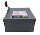 Square D D321N 30 Amp 3 Pole 4W 240V Fusible General Duty Safety Switch