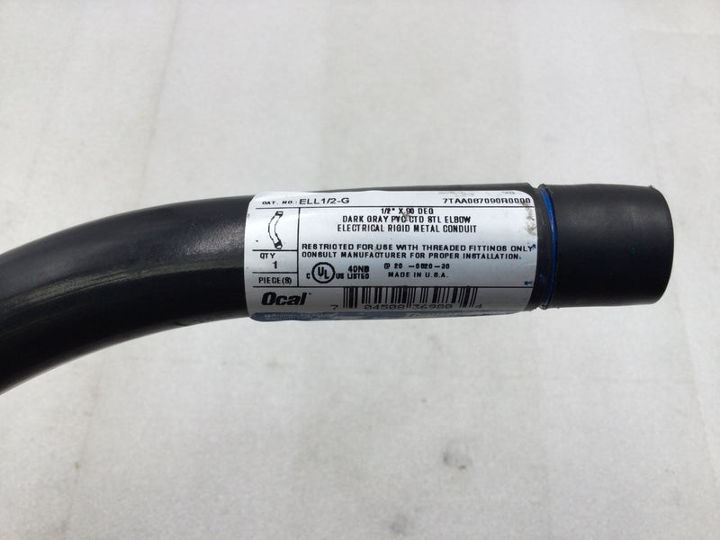 Ocal ELL1/2-G PVC Coated Elbow 90-Deg 1/2"