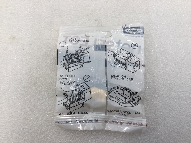 Hubbell NSJUBK Netselect Modular Voice/Data Jack