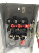 GE General Electric TG4322 60 Amp 3 Pole 240V Fusible Nema 1 Safety Switch