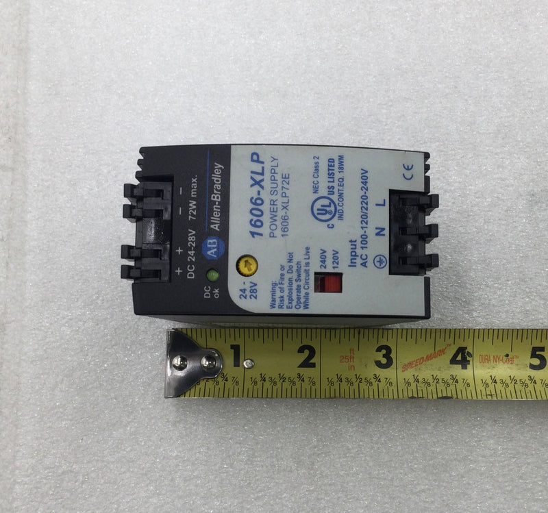 Allen-Bradley 1606-XLP72E 3 Amp 1-Phase 240V Power-Supply