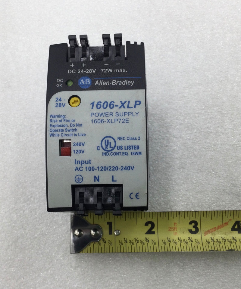 Allen-Bradley 1606-XLP72E 3 Amp 1-Phase 240V Power-Supply