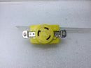 Bryant Flush Mount Locking Receptacle 30A 125V NEMA L5-30 Yellow