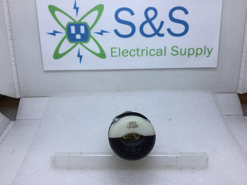 Leviton 2313 L5-20R 20 Amp 125V Locking Connector 2-Poles 3-Wires