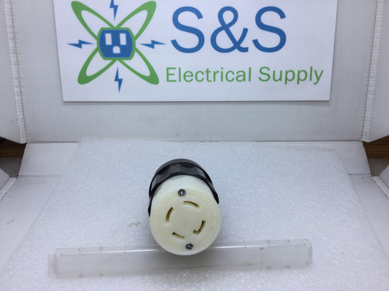 Leviton 2723 Twist Lock Connector 30A 250V Ground NEMA L15-30