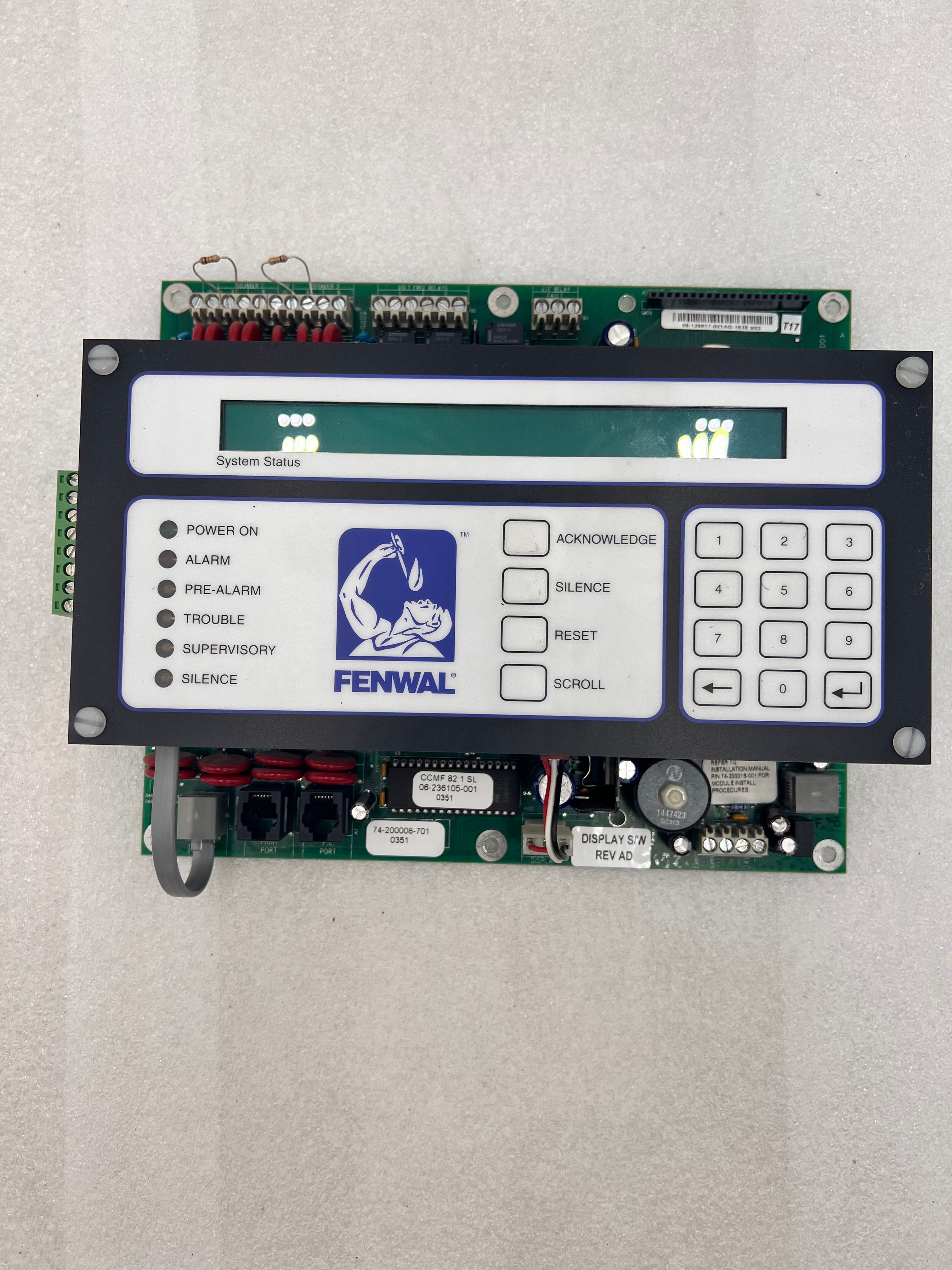 Kidde-Fenwal 74-200008-701 Main Control Panel- Signal System Control U