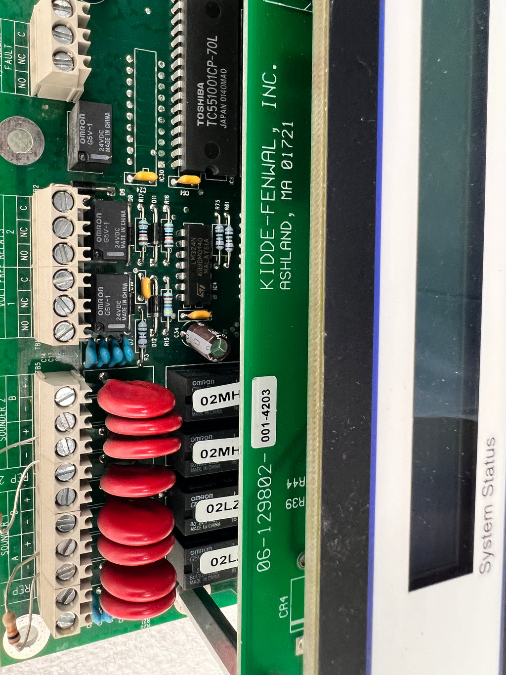Kidde-Fenwal 74-200008-701 Main Control Panel- Signal System Control U