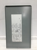 General Electric TM1212RCUBK1 125A 14Sp 120/240V Cover Panel 21 3/8" x 12 7/8"