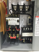 Square D 8538SCG34V81CF4P1P2P3TX11Y342 30 Amp 3 Pole Fused Combo Motor Starter