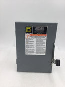 Square D DU322 60 Amp 3-Pole 120V/240V Safety Switch