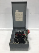 GE General Electric TH3222R 60 Amp 2 Pole 240V Outdoor Fusible Safety Switch