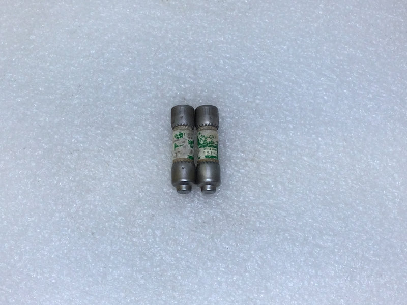 Cooper/Bussman FNQR-1-4/10 1.4 Amp 600V Current Limiting Fuse - Lot of 2