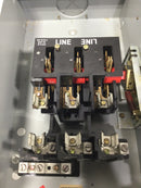 GE General Electric TH4322R 60 Amp 3 Pole 240V Outdoor Fusible Safety Switch