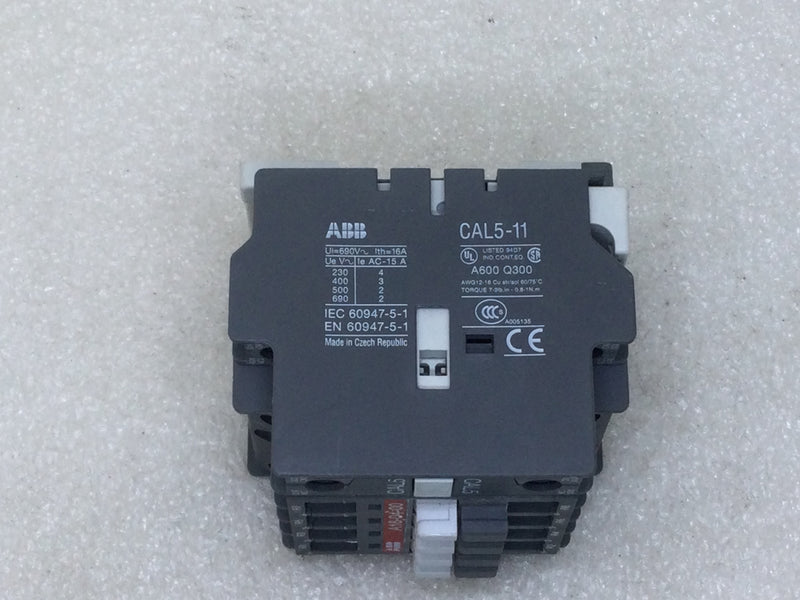 ABB A16-04-00 Contactor 30 Amp 600 VAC Max.