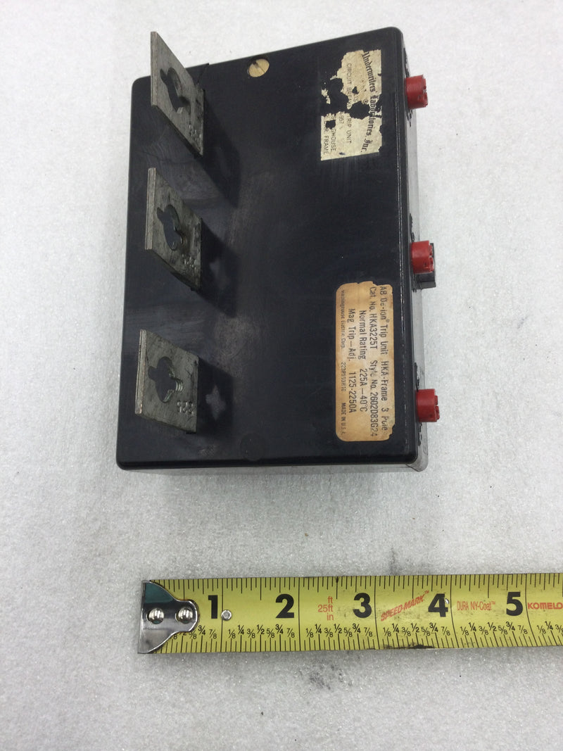 Westinghouse HKA3225T 225 Amp 3 Pole Circuit Breaker Amp Trip Unit