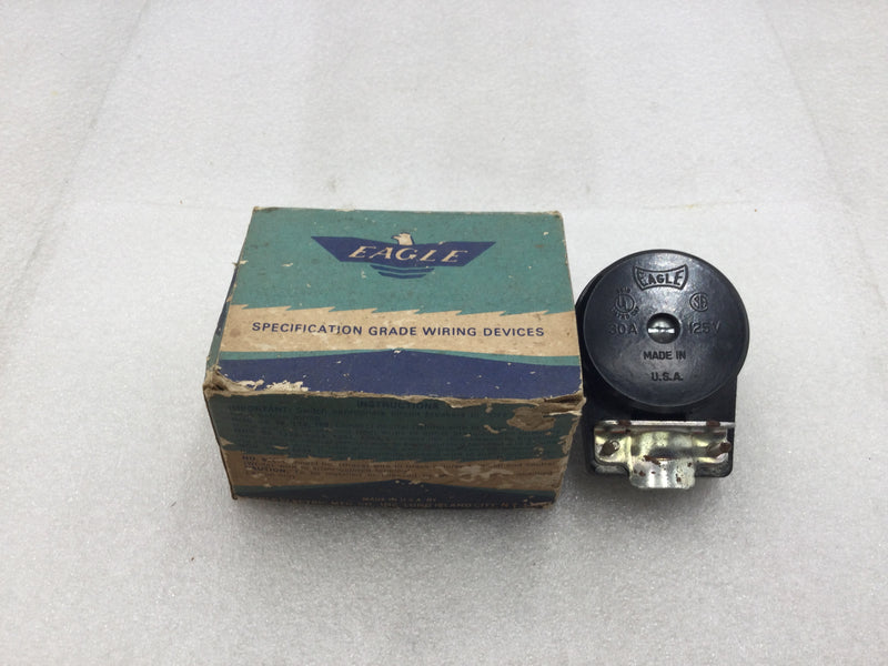 Eagle Electric 30 Amp 125V 83 Travel Trailer 3 Prong Cap/Plug   - Vintage