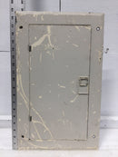 GE TM1612S/F 125 Amp 16 Space 120/240V Panel Door Only w/Main 18 7/8" x 11 1/2"