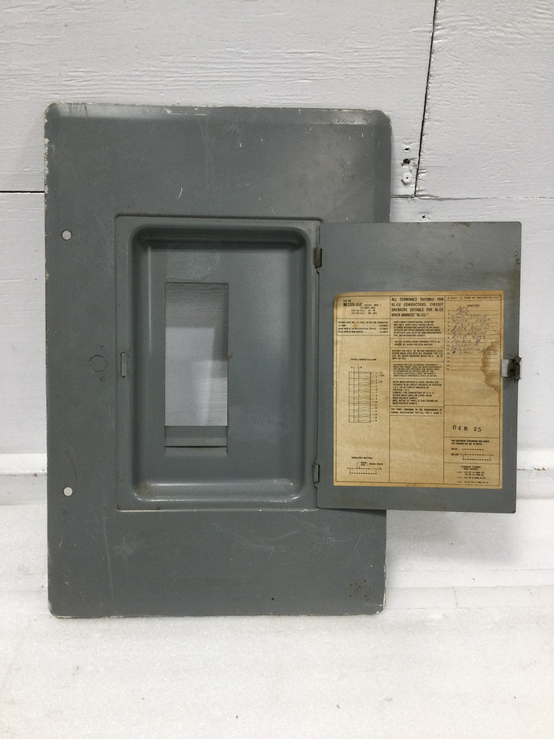 Sylvania ML12(8-16)C 125A 8/16 Space 120/240V Panel Door Only 18 1/8" x 12 1/4"