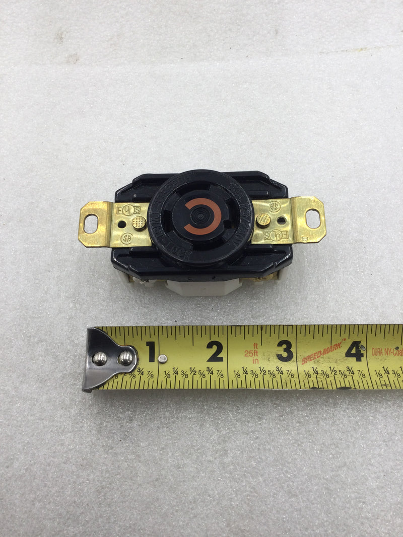 Hubbell HBL2710 30 Amp 3 Pole 125/250 VAC Twist and Lock Receptacle