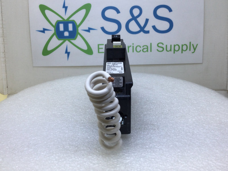 Square D HOM115CAFI 15 Amp 1 Pole 120V Plug On Type HOM CAFI Circuit Breaker