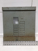 14 Space 120/240V Dead Front Only w/Main 16 3/4" x 14 1/2"