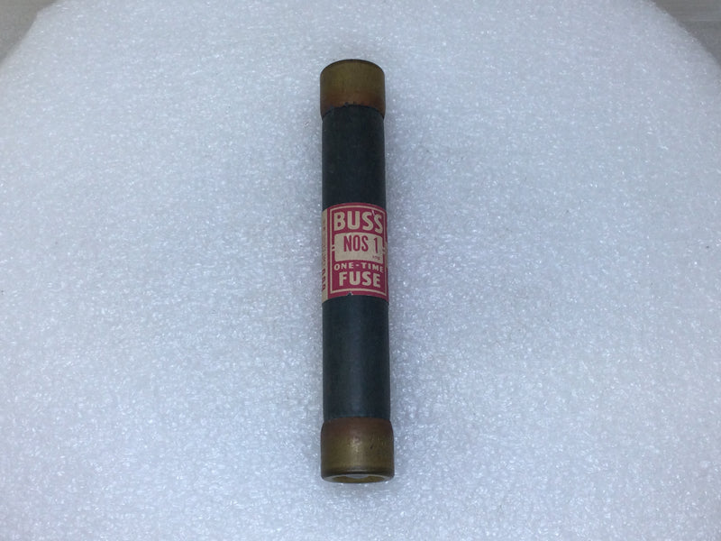 Bussmann NOS-1 1 Amp 600V or Less One-Time Fuse