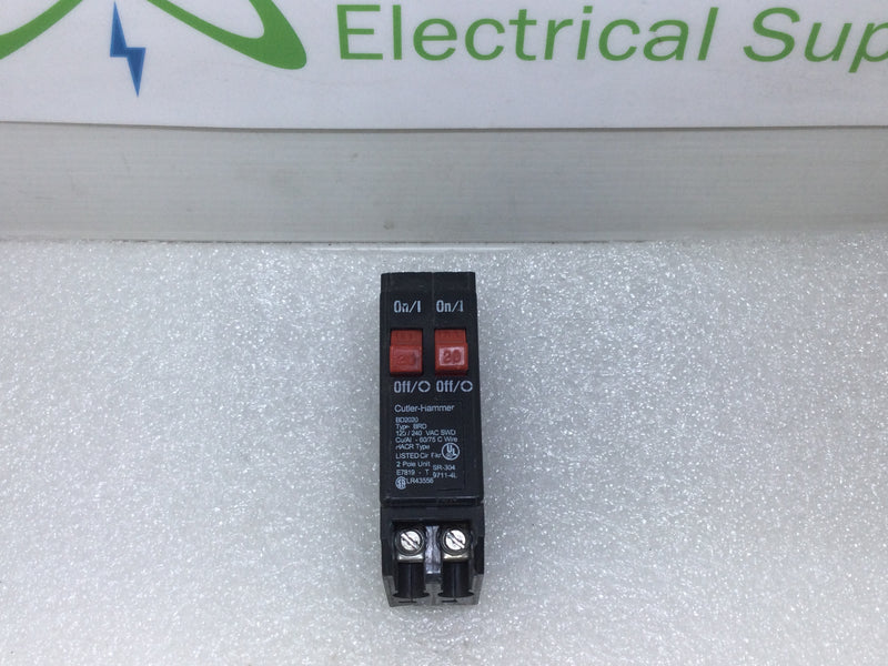 Westinghouse/Cutler Hammer BD2020 Tandem 20A Type BRD Circuit Breaker