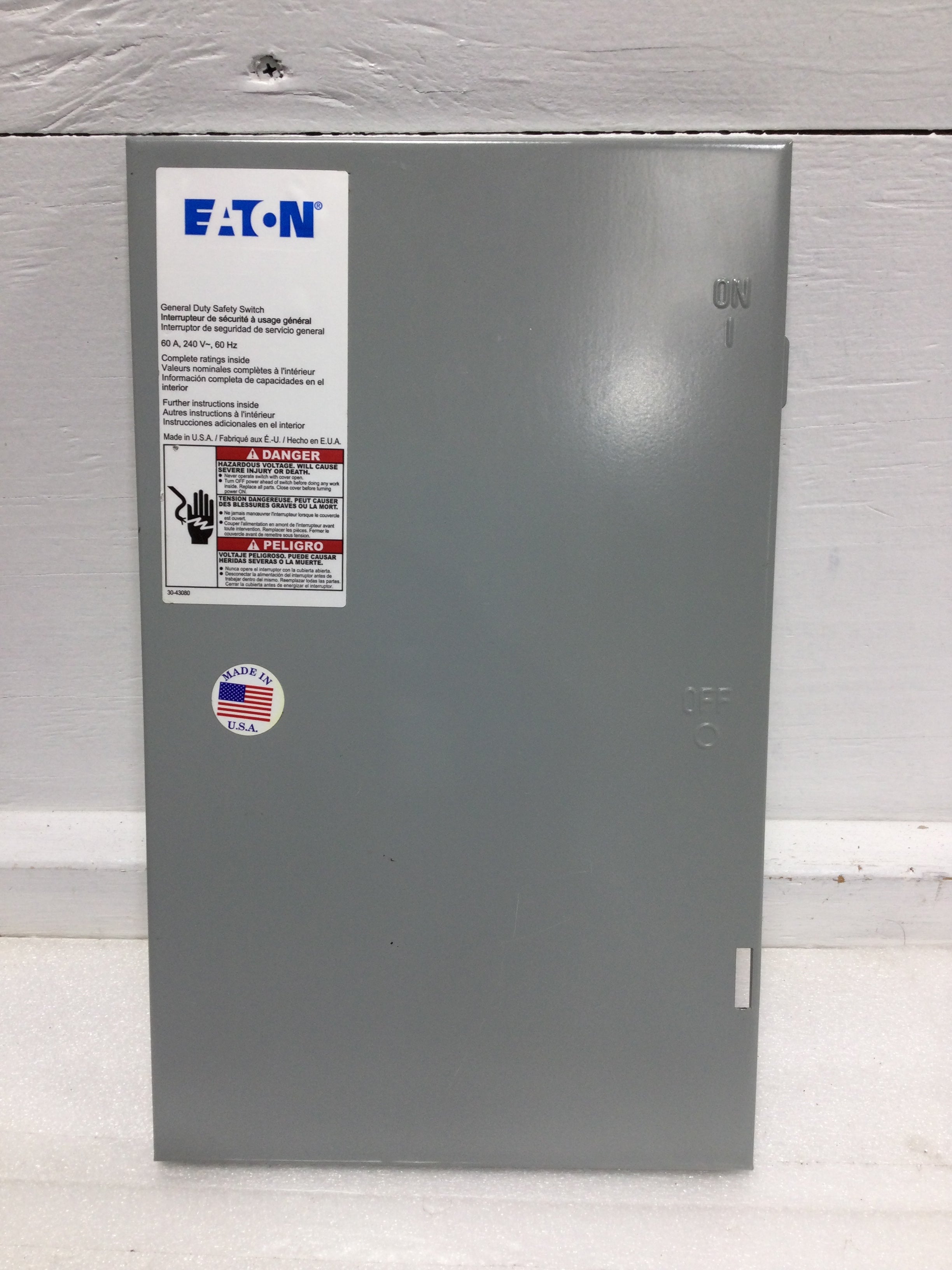 Eaton DG222URB 60 Amp 120/240V Panel Cover Only 14 1/4