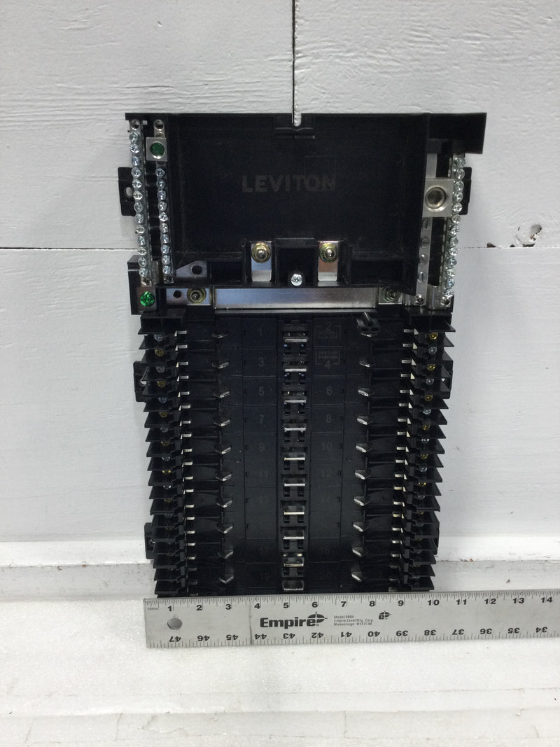 Leviton LP212-ML 225 Amp 20 Space Indoor MLO Load Center Guts Only 10" X 17"
