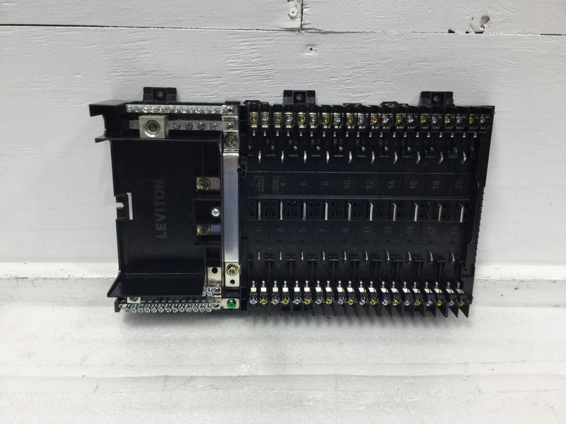 Leviton LP212-ML 225 Amp 20 Space Indoor MLO Load Center Guts Only 10" X 17"