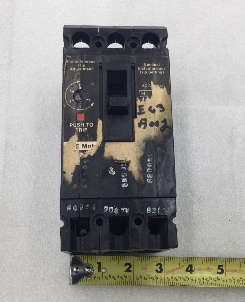 ITE E43A002 2 Amp 3-Pole 480V Circuit Breaker