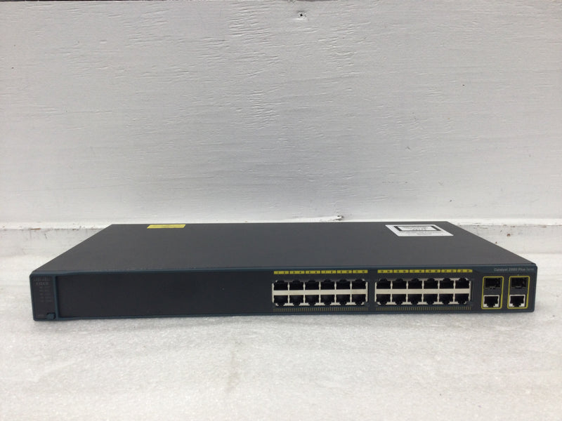 Cisco Catalyst WS-C2960+24TC-L 24 Port Gigabit POE+ Switch IOS VER: 15.0(2)SE8