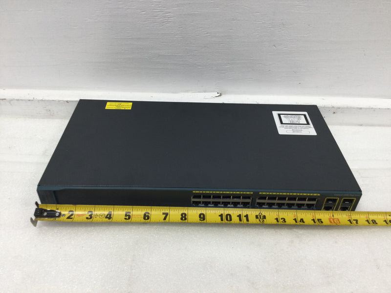 Cisco Catalyst WS-C2960+24TC-L 24 Port Gigabit POE+ Switch IOS VER: 15.0(2)SE8