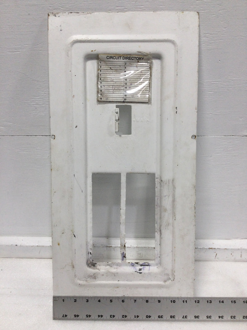 20 Space 120/240V Cover Panel Only w/Main 24 7/8" x 11 3/4" - Missing Door