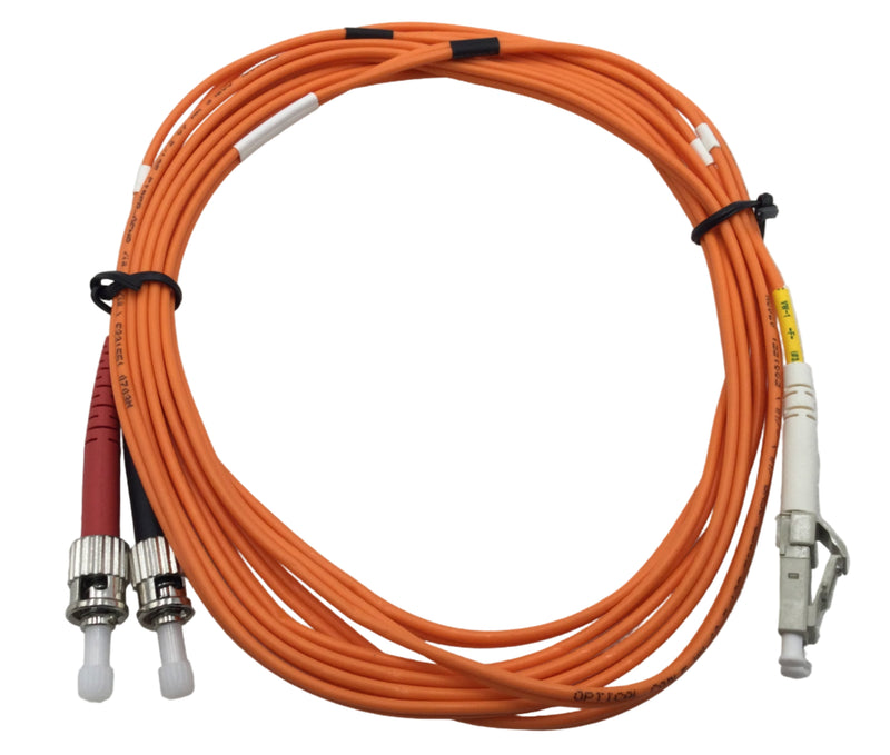 Allen Tel Products GBLCT-D2-03 3 Meter LC-ST Duplex MM Fiber Optic Patch Cord